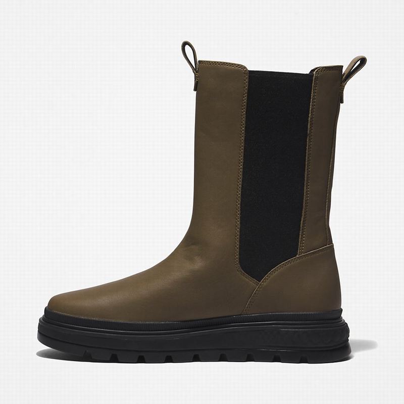 Timberland Ray City GreenStride Combat Chelsea Čizme Maslinasto Zelene | 52694587