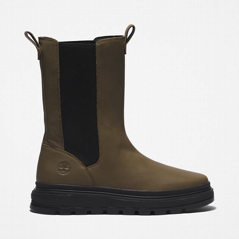 Timberland Ray City GreenStride Combat Chelsea Čizme Maslinasto Zelene | 52694587