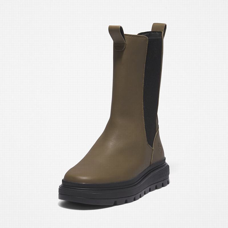 Timberland Ray City GreenStride Combat Chelsea Čizme Maslinasto Zelene | 52694587