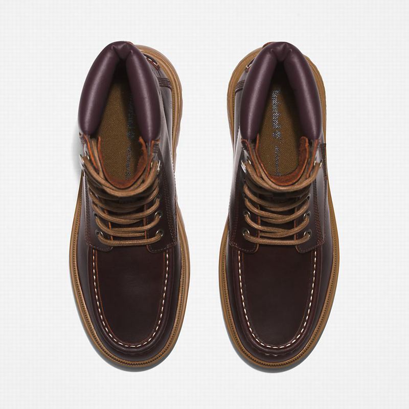 Timberland Ray City Moc-Toe Chukka Čizme Bordo | 51882797