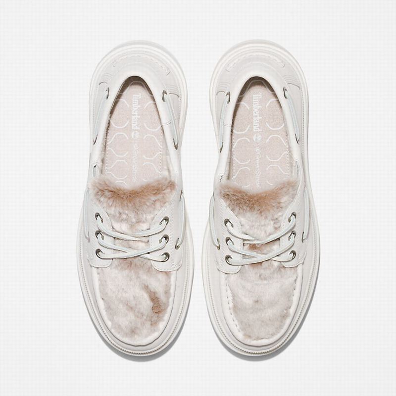 Timberland Ray City Warm-lined Cipele Za Čamce Bijele | 92588184