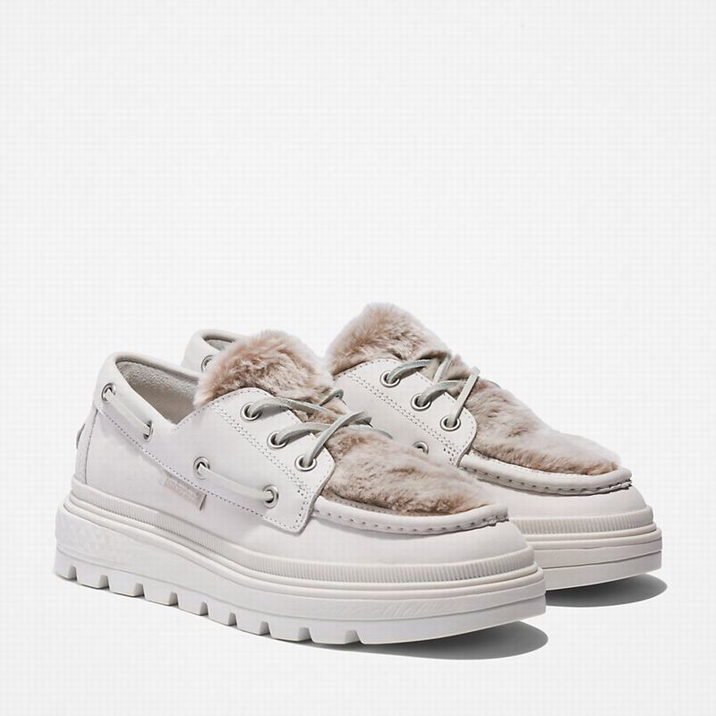 Timberland Ray City Warm-lined Cipele Za Čamce Bijele | 92588184