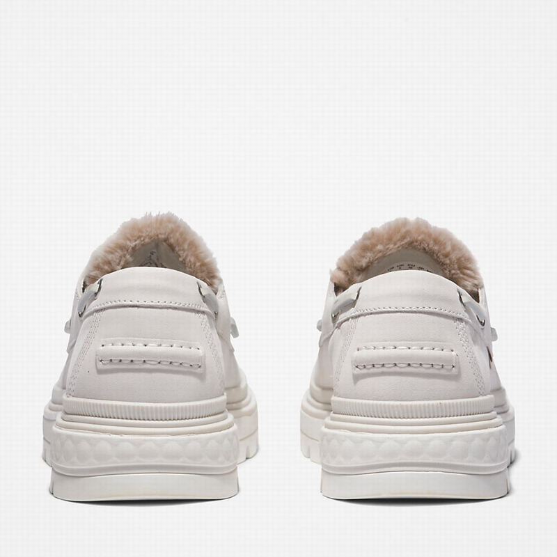 Timberland Ray City Warm-lined Cipele Za Čamce Bijele | 92588184
