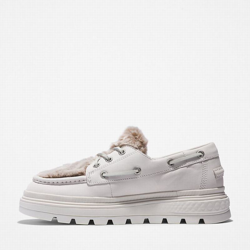 Timberland Ray City Warm-lined Cipele Za Čamce Bijele | 92588184