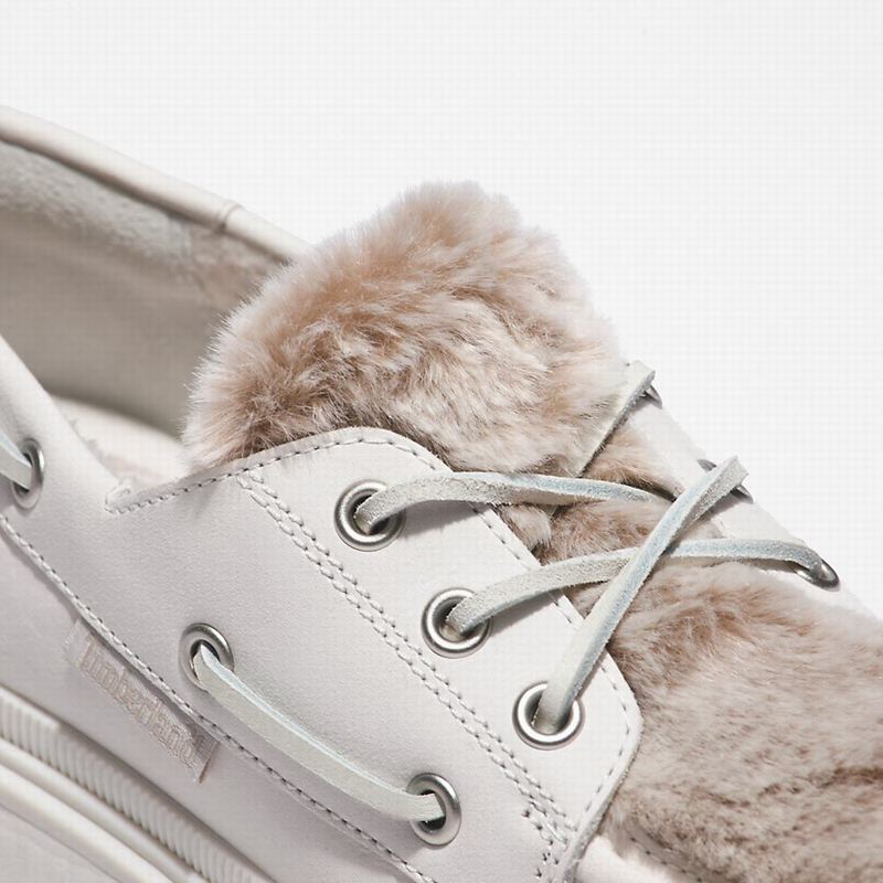 Timberland Ray City Warm-lined Cipele Za Čamce Bijele | 92588184