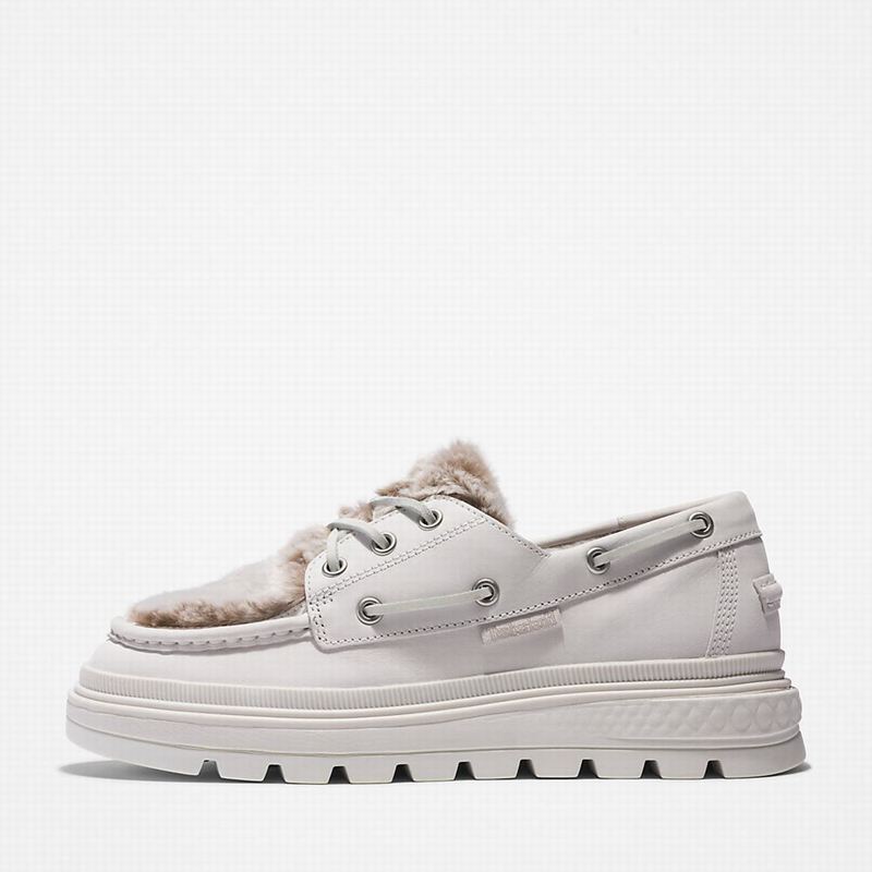 Timberland Ray City Warm-lined Cipele Za Čamce Bijele | 92588184