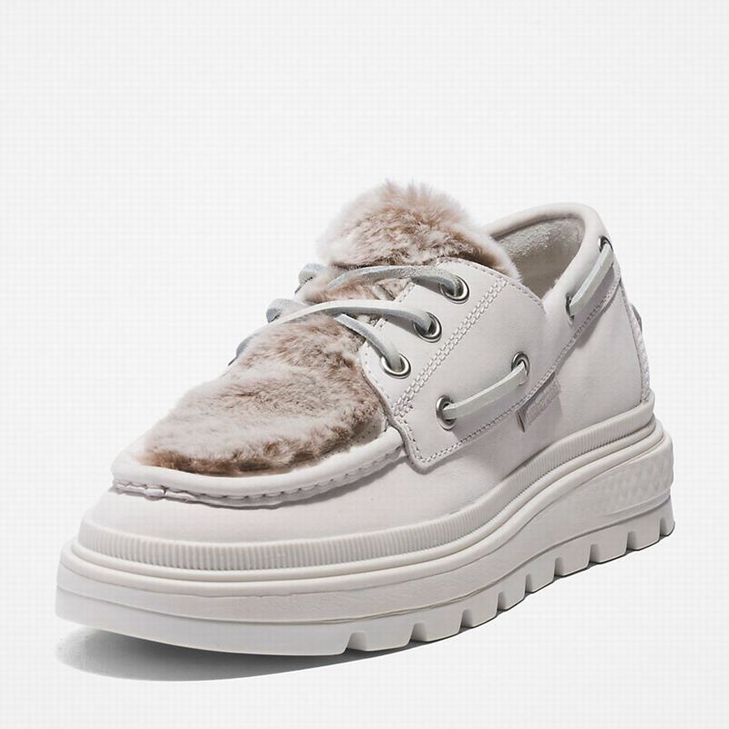 Timberland Ray City Warm-lined Cipele Za Čamce Bijele | 92588184