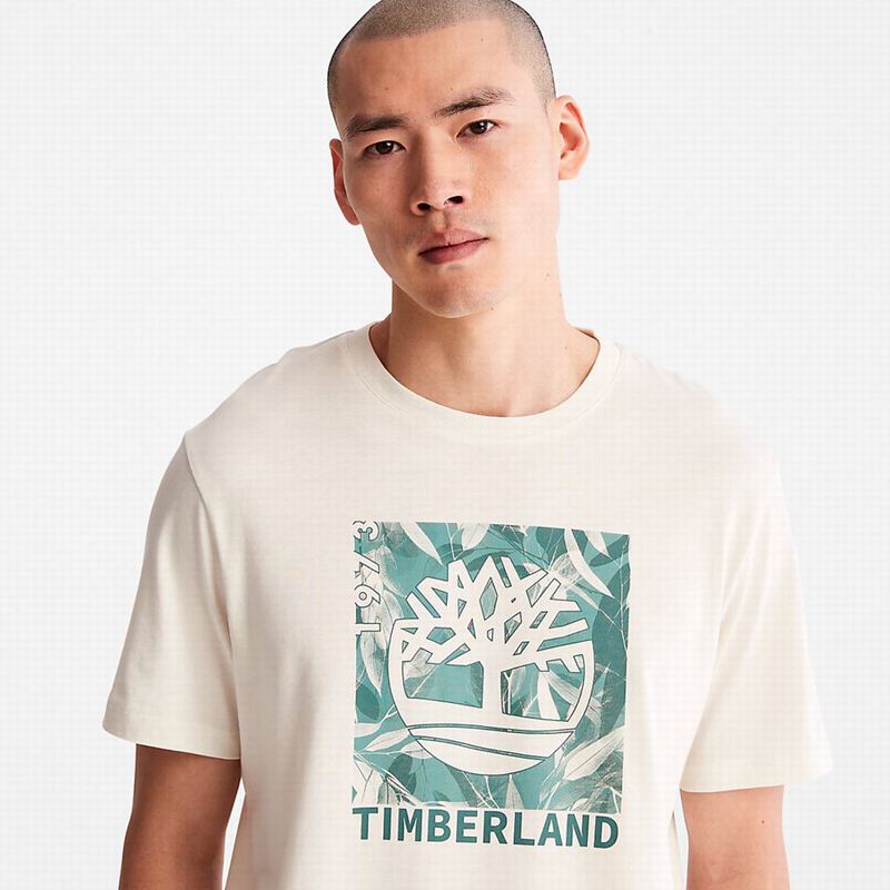 Timberland Re-imagined Logo Majice Bijele | 23928150