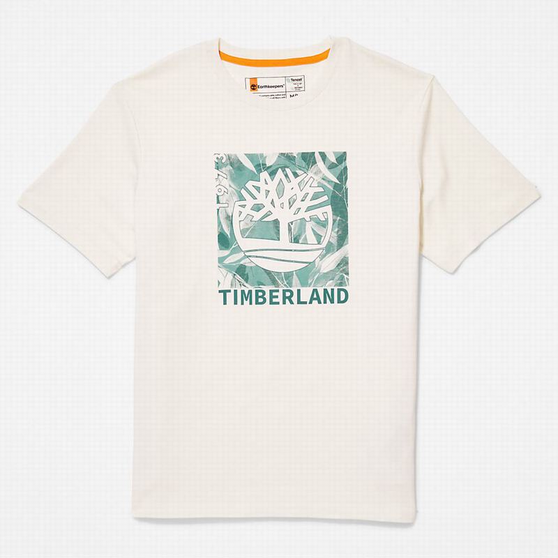 Timberland Re-imagined Logo Majice Bijele | 23928150