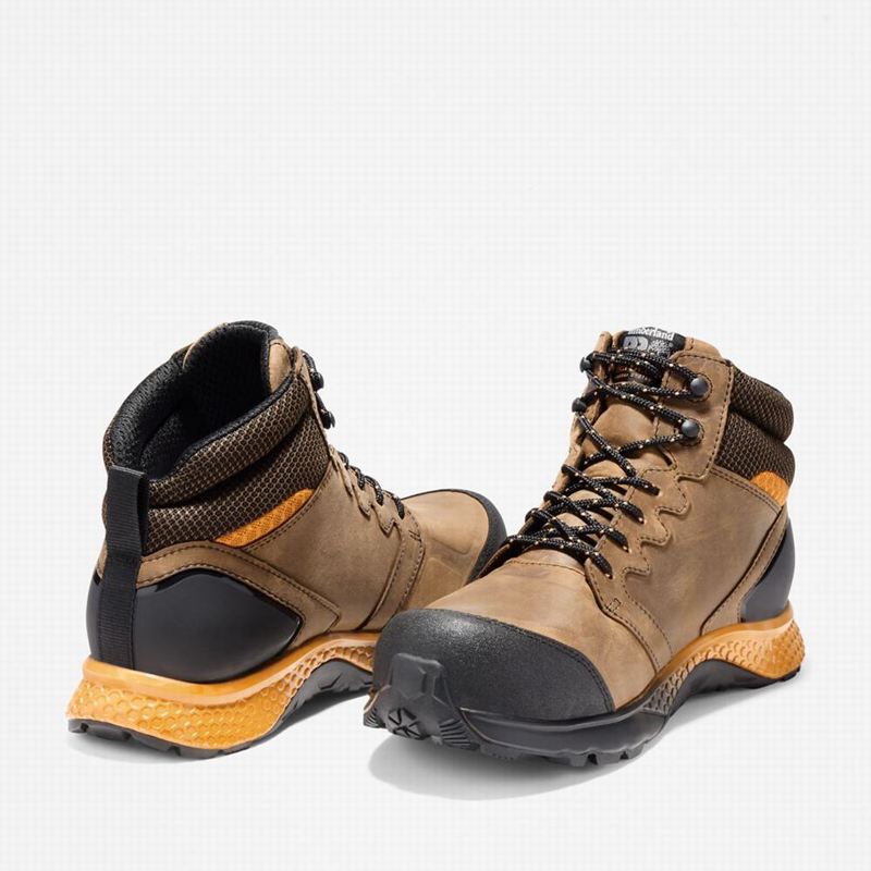 Timberland Reaxion Composite Toe Waterproof Radne Čizme Smeđe | 70768935