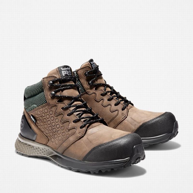 Timberland Reaxion Composite Toe Waterproof Radne Čizme Smeđe | 73738858