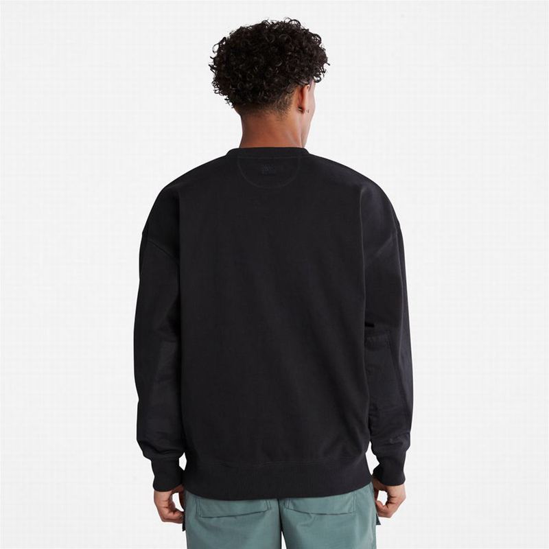 Timberland Reinforced-elbow Dukserice Crne | 94116490