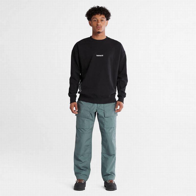 Timberland Reinforced-elbow Dukserice Crne | 94116490