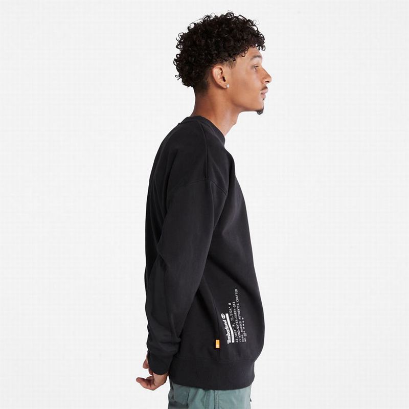 Timberland Reinforced-elbow Dukserice Crne | 94116490
