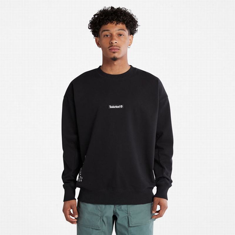 Timberland Reinforced-elbow Dukserice Crne | 94116490