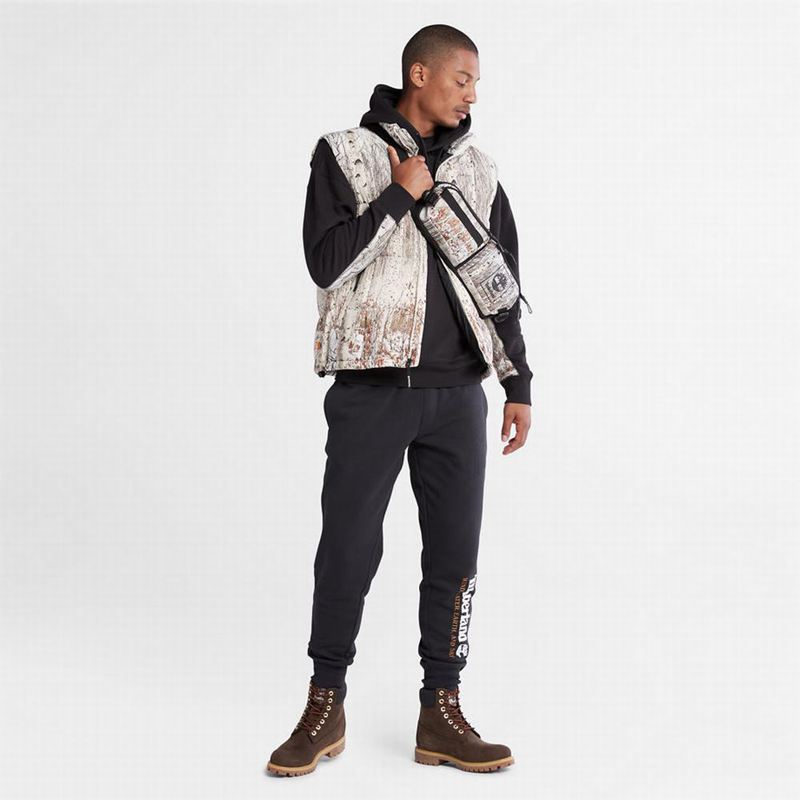 Timberland Reinforced-elbow Majica S Kapuljačom Crne | 97338188