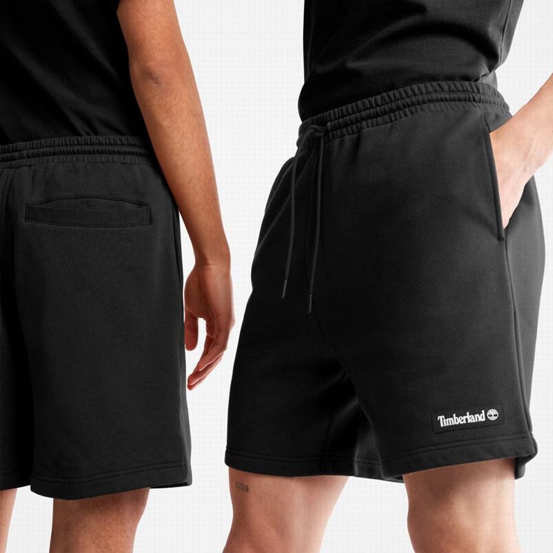 Timberland Relaxed-Fit Swea Kratke Hlače Crne | 51055240