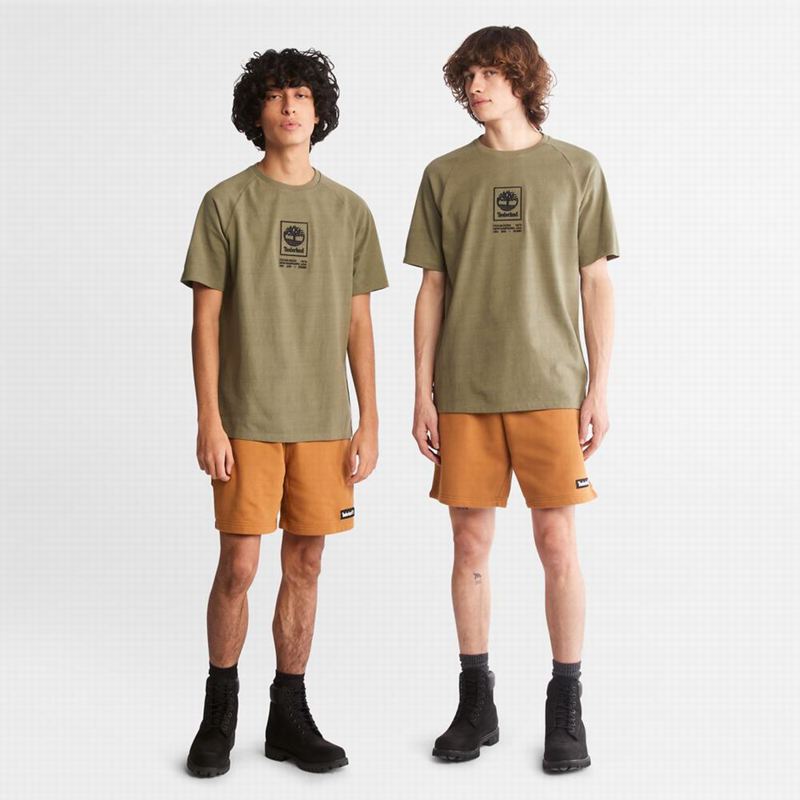Timberland Relaxed-Fit Swea Kratke Hlače Smeđe | 59943903