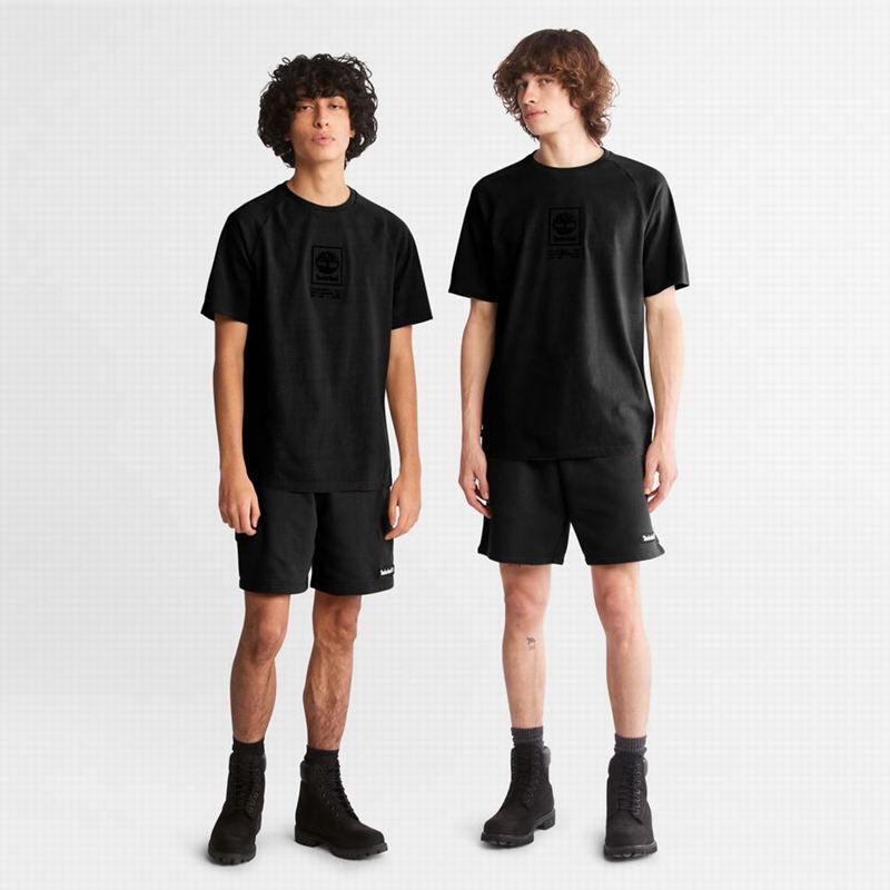 Timberland Relaxed-Fit Swea Kratke Hlače Crne | 88590234