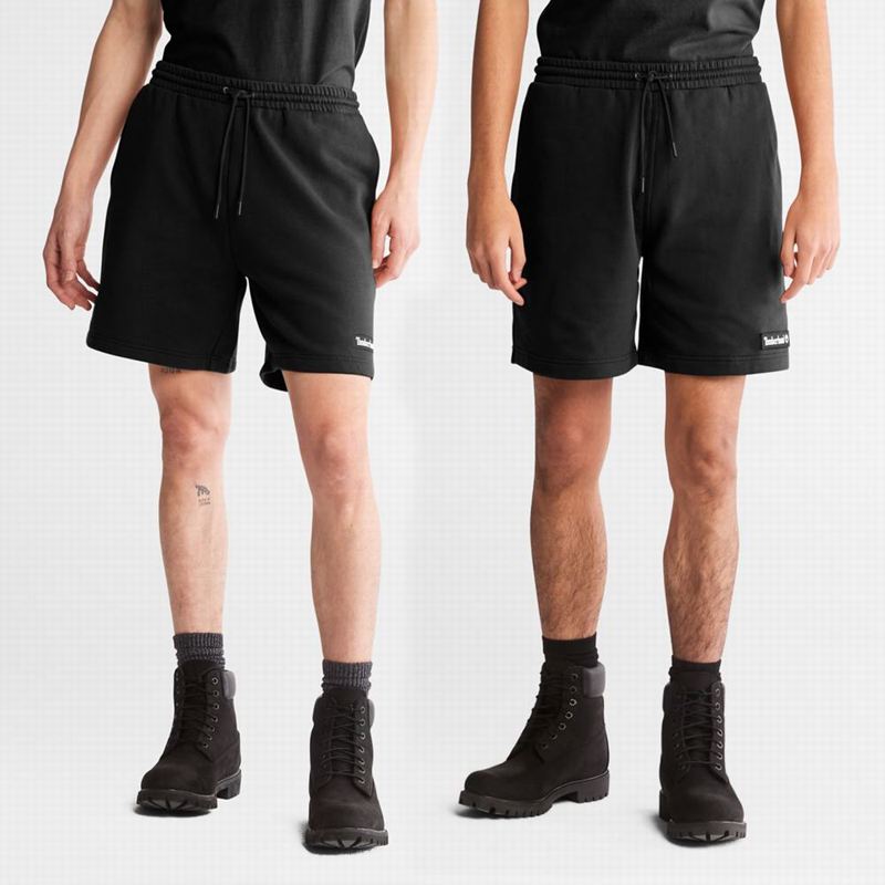 Timberland Relaxed-Fit Swea Kratke Hlače Crne | 88590234