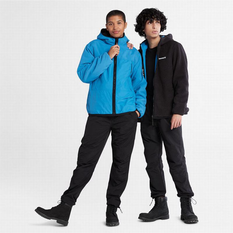 Timberland Reversible High-pile Flis Jakne Plave | 5210826