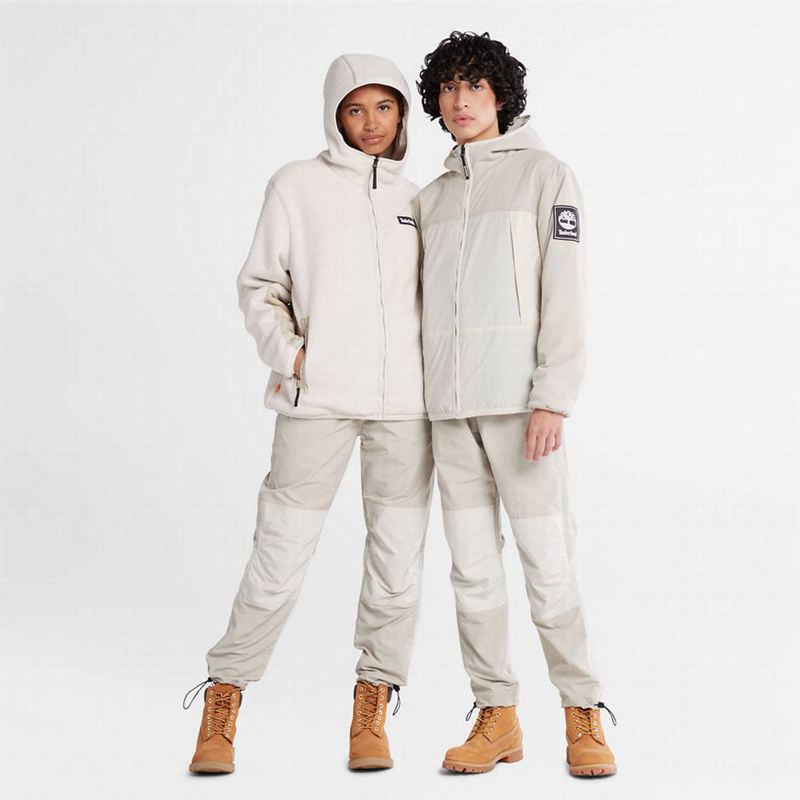 Timberland Reversible High-pile Flis Jakne Bijele | 79091294
