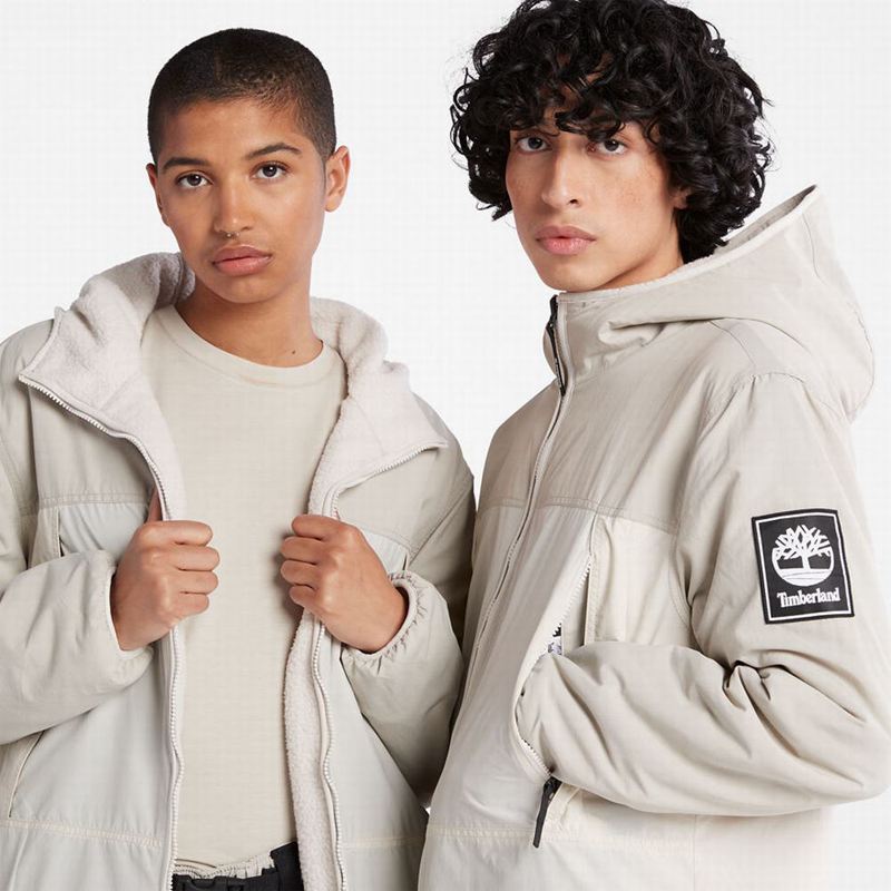 Timberland Reversible High-pile Flis Jakne Bijele | 79091294