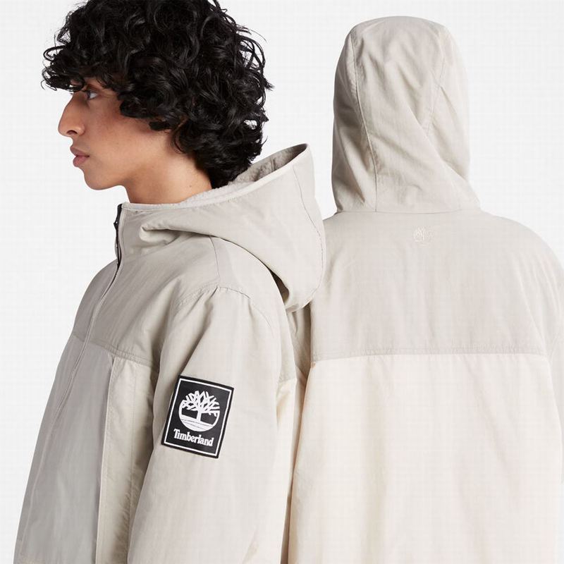 Timberland Reversible High-pile Flis Jakne Bijele | 79091294