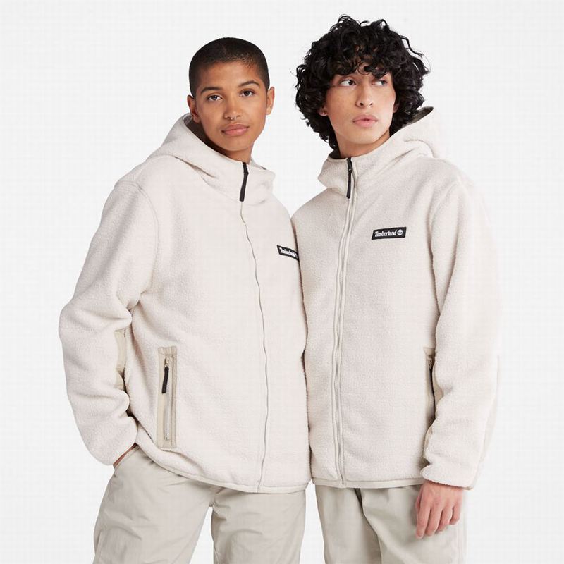 Timberland Reversible High-pile Flis Jakne Bijele | 79091294