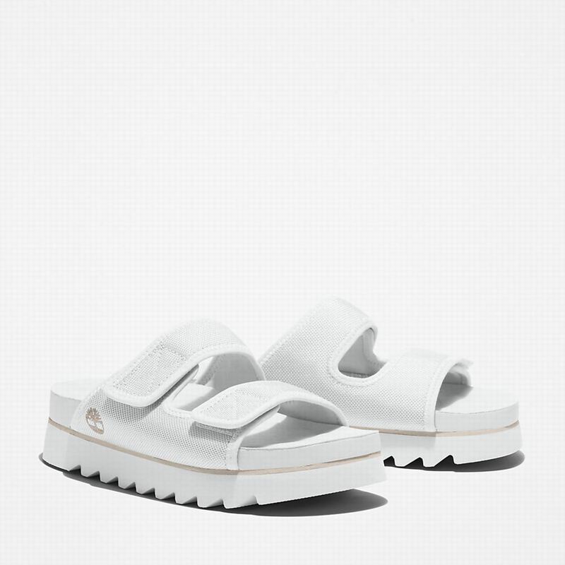 Timberland Santa Monica Sunrise Double-Strap Slajdovi Bijele | 53486740