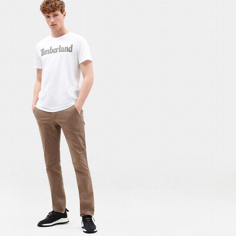 Timberland Sargent Lake Slim-Fit Chino Hlače Smeđe | 67679571