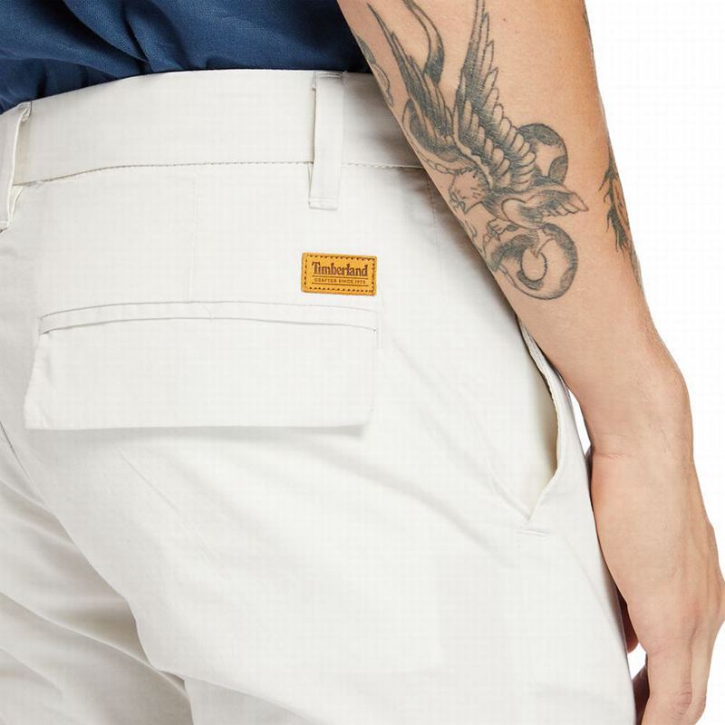 Timberland Sargent Lake Stretch Chino Hlače Bijele | 72933457