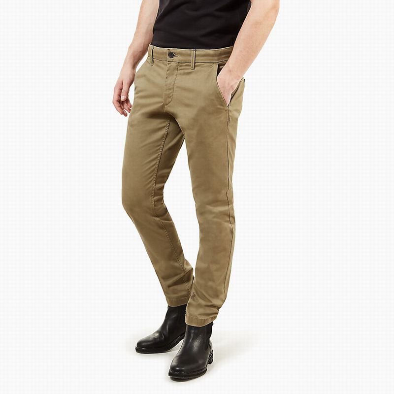 Timberland Sargent Lake Twill Chino Hlače Maslinasto Zelene | 10206473