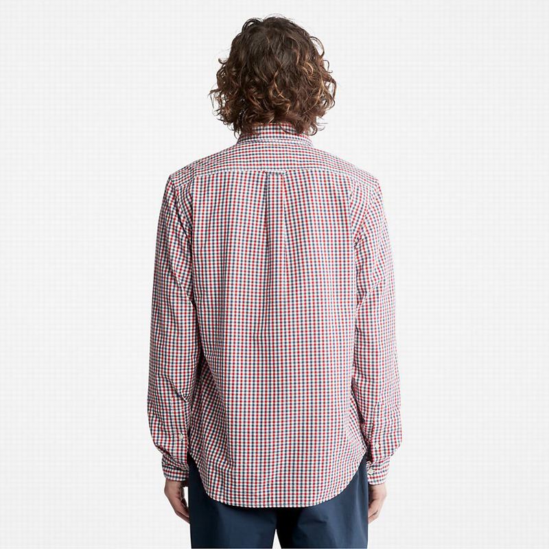 Timberland Seersucker Gingham Košulje Plave | 98482495