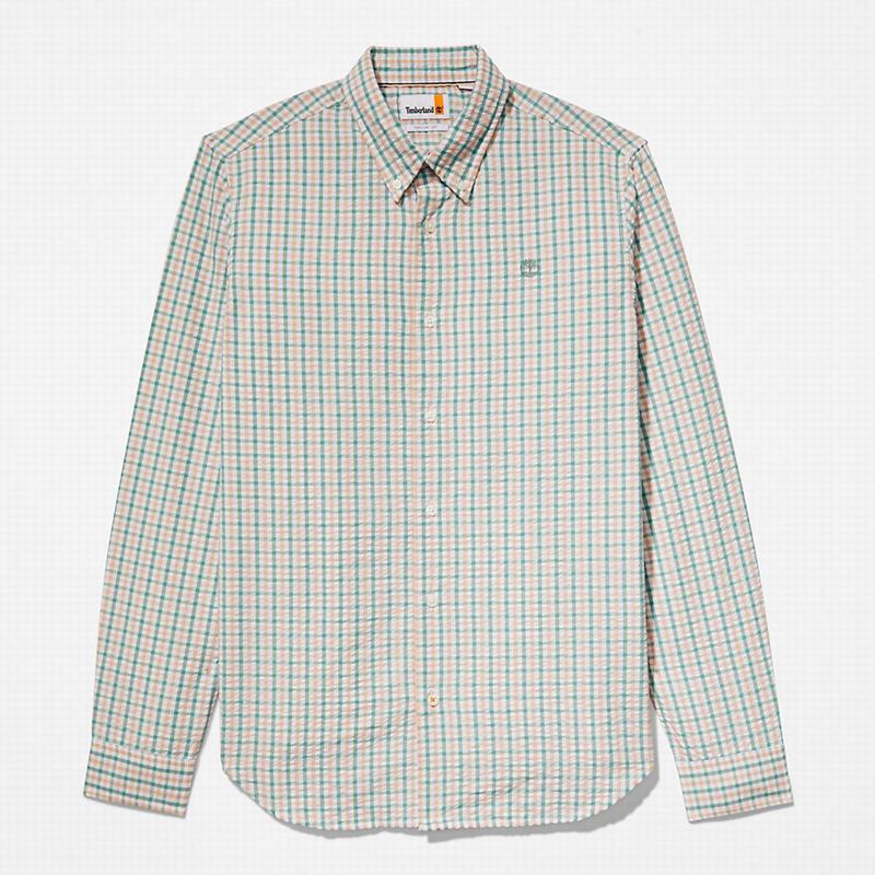 Timberland Seersucker Gingham Košulje Roze | 47433911