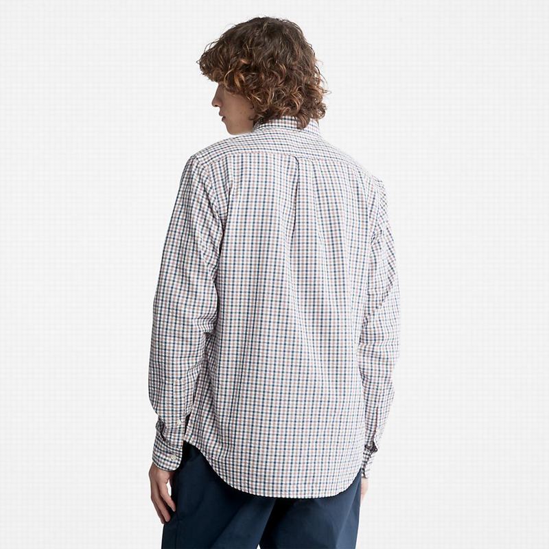 Timberland Seersucker Gingham Košulje Sive | 14605462