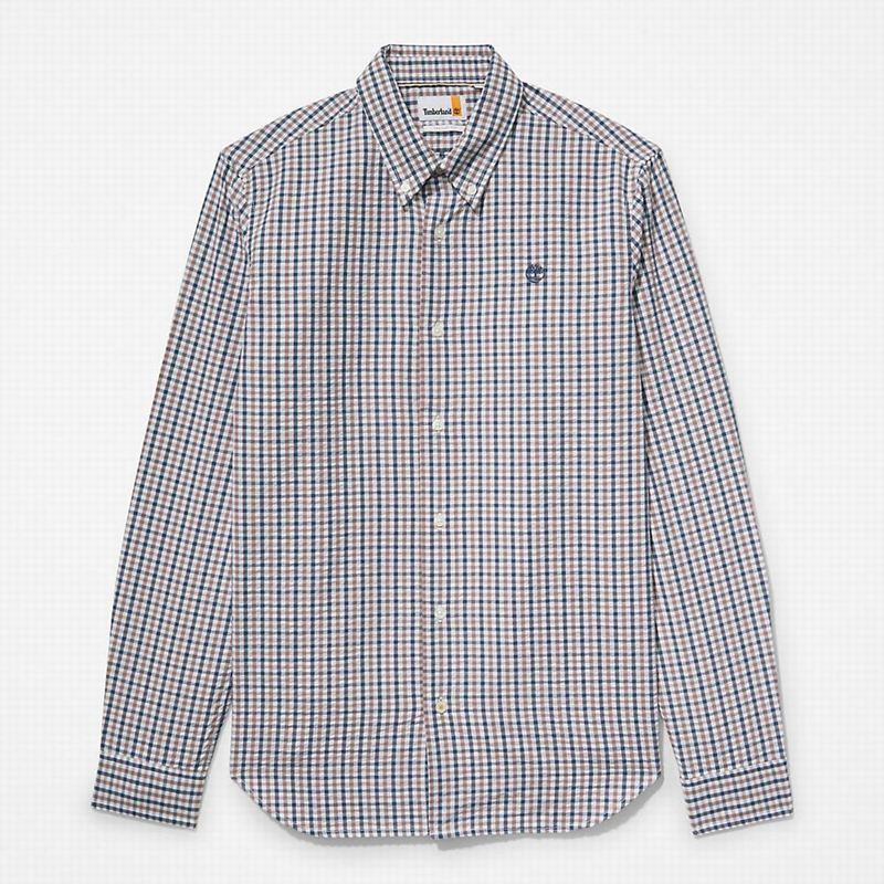Timberland Seersucker Gingham Košulje Sive | 14605462