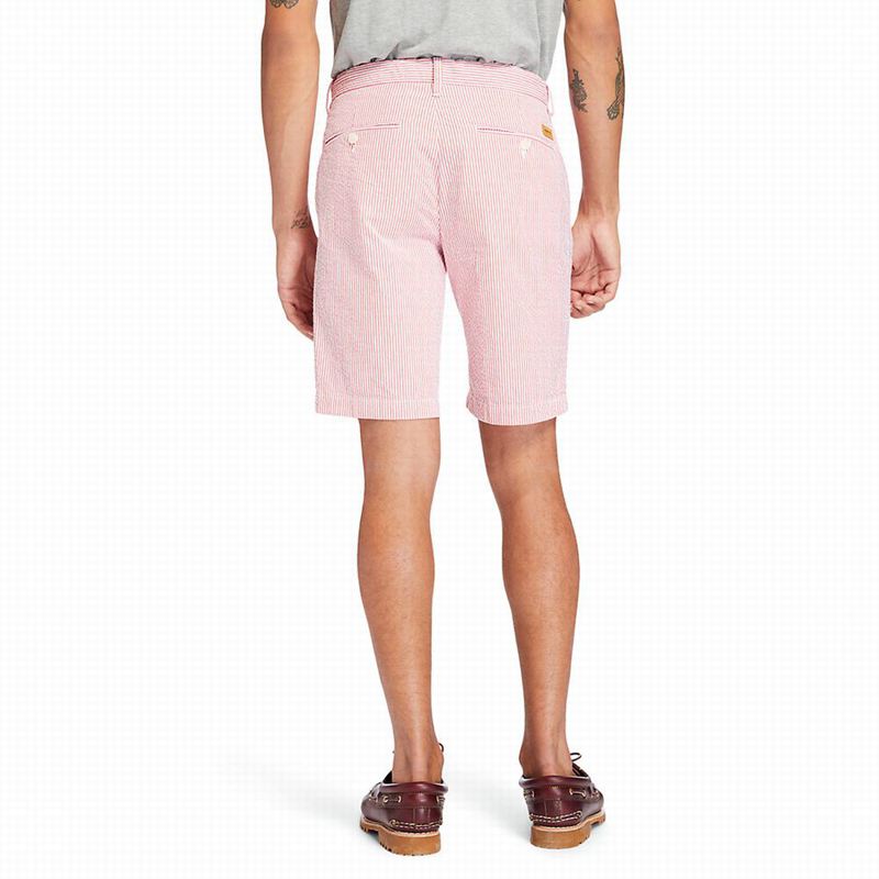 Timberland Seersucker Kratke Hlače Crvene | 3396794
