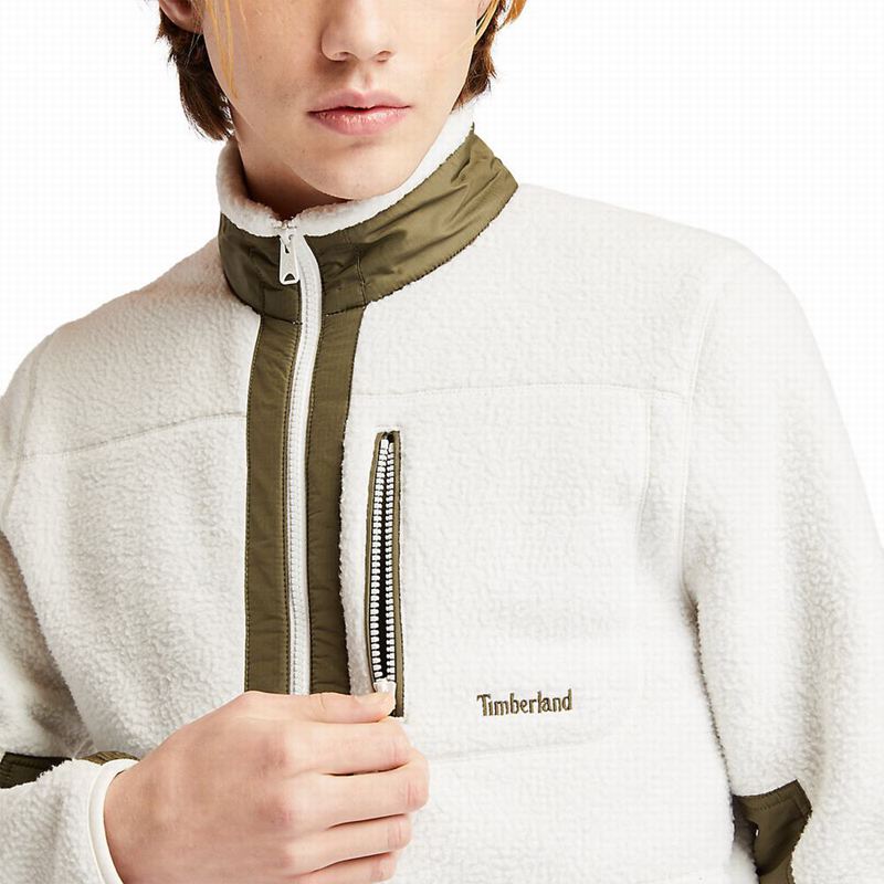 Timberland Sherpa Flis Jakne Bijele | 1936012