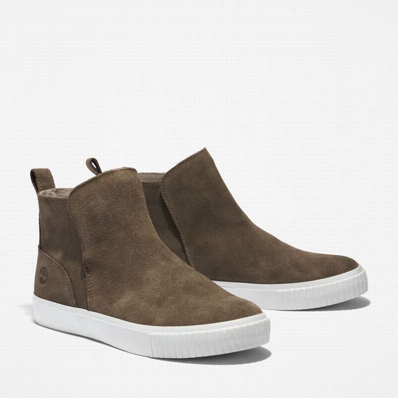 Timberland Skyla Bay Chelsea Čizme Maslinasto Zelene | 20799338