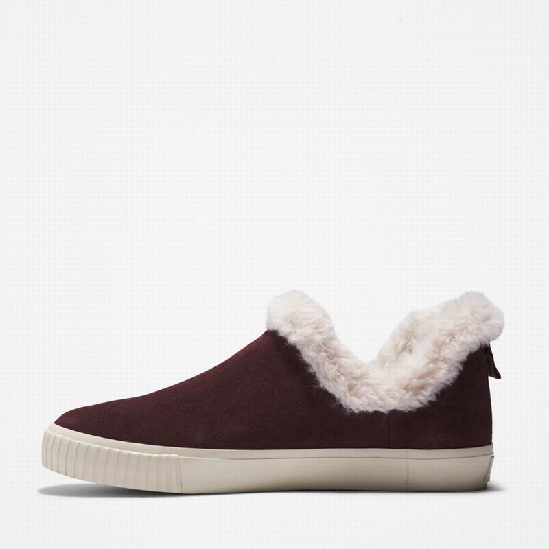 Timberland Skyla Bay Warm-Lined Slip-Ons Winter Shoes Bordo | 65704228