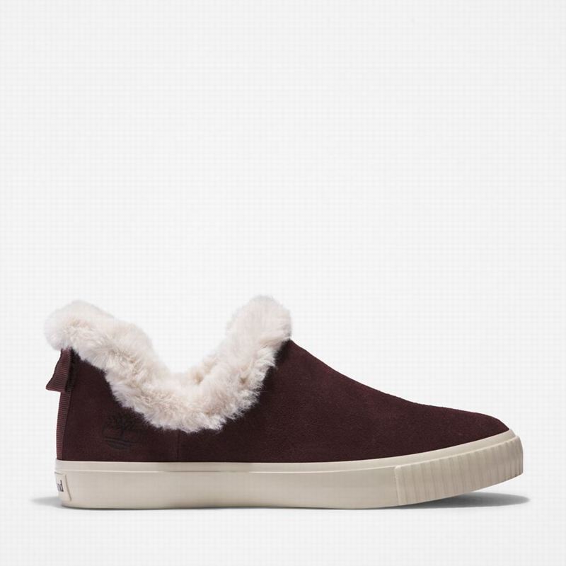 Timberland Skyla Bay Warm-Lined Slip-Ons Winter Shoes Bordo | 65704228