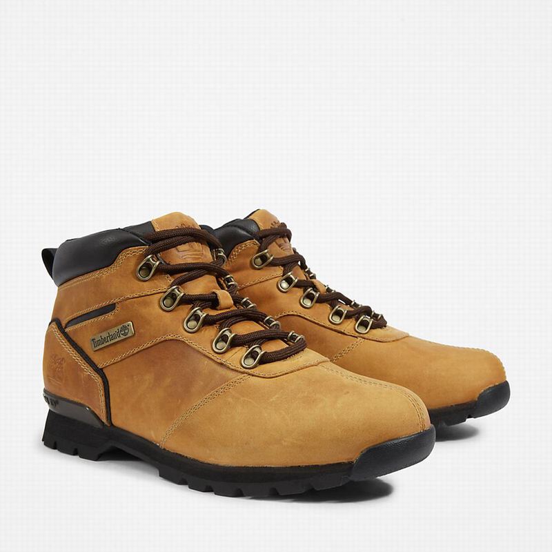 Timberland Splitrock Nubuck Mid Planinarske Cipele Žute | 16718006