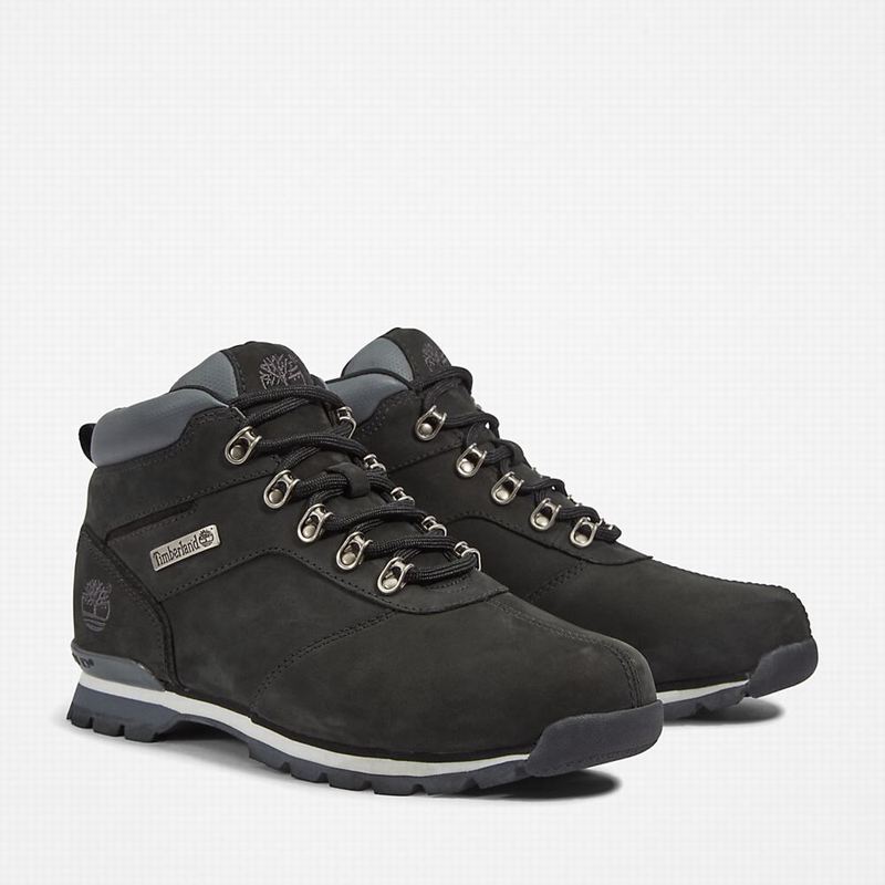 Timberland Splitrock Nubuck Mid Planinarske Cipele Crne | 16983171