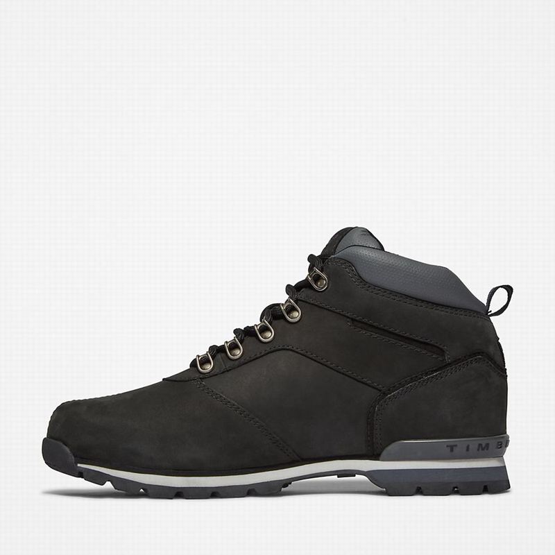 Timberland Splitrock Nubuck Mid Planinarske Cipele Crne | 16983171