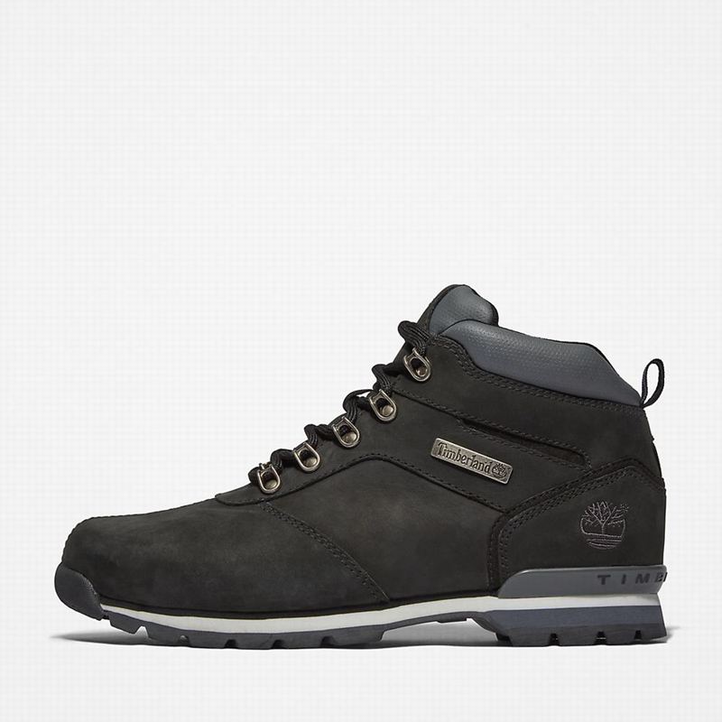 Timberland Splitrock Nubuck Mid Planinarske Cipele Crne | 16983171