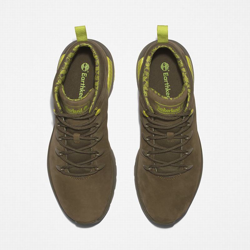 Timberland Sprint Mid Planinarske Cipele Maslinasto Zelene | 45332836