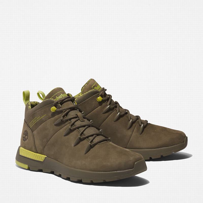 Timberland Sprint Mid Planinarske Cipele Maslinasto Zelene | 45332836
