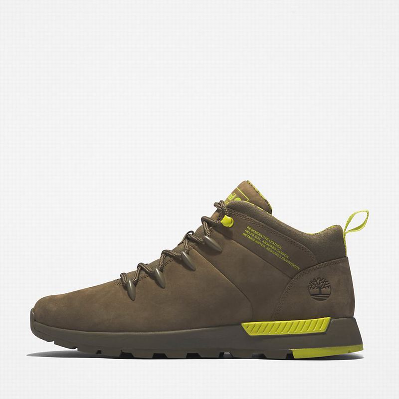 Timberland Sprint Mid Planinarske Cipele Maslinasto Zelene | 45332836
