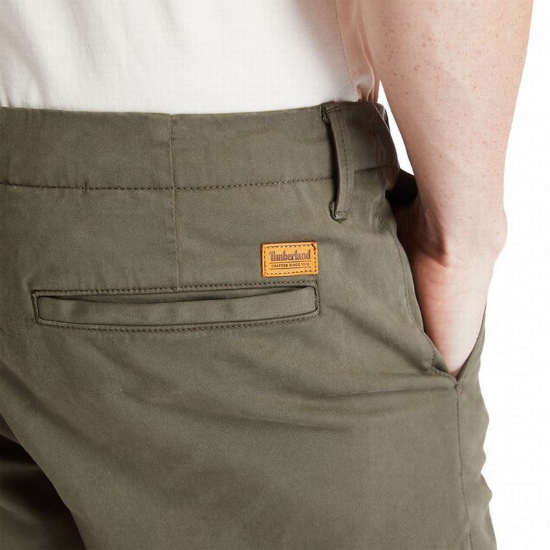 Timberland Squam Lake Chino Kratke Hlače Maslinasto Zelene | 25791562